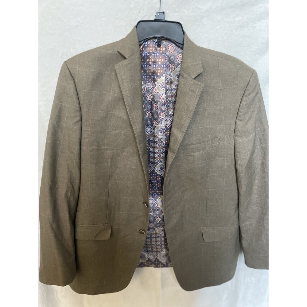 Van Heusen Studio Elbow Patch 2‎ Button Single Breasted Blazer Sport Coat Sz 42R
